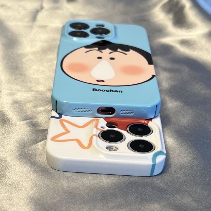 Ốp Điện Thoại Cứng In Hình Shin-Chan Cho Iphone 11promax 13promax 14 / 12 / 11x / xr 8plus xs max 14promax