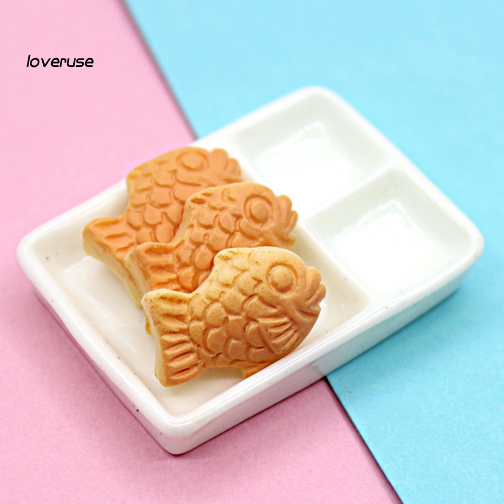 Set 10 Mô Hình Bánh Quy Và Cá Mini Trang Trí Nhà Búp Bê