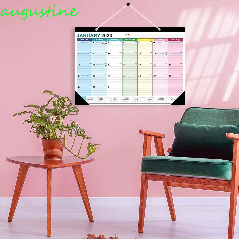 Lịch Lập Kế Hoạch AUGUSTINE 2023 Kích Thước Lớn Trang Trí Nhà Cửa Hàng Ngày