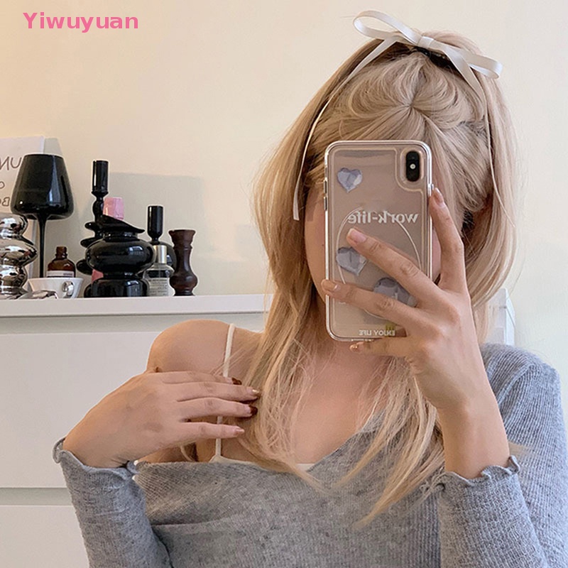 < Yiwuyuan > Kẹp Tóc Nơ Nhung Lớn Phong Cách Vintage Mới