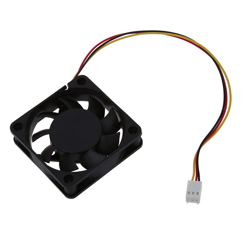 Quạt làm mát 3 chân 60mm x 60mm x 15mm w Bảo vệ ngón tay bằng kim loại