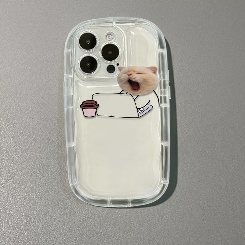 Ốp Điện Thoại TPU Silicone Mềm Trong Suốt Chống Sốc In Hình Mèo Xinh Xắn Cho IPhone 11 14 13 12 Pro XS Max X XR 7 8 Plus