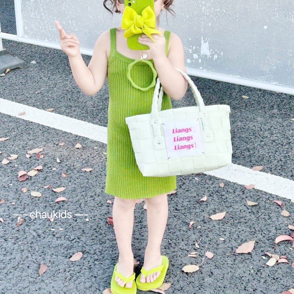 SALE VÁY 2 DÂY BÉ GÁI CHẤT TĂM LẠNH MỊN MÁT MÙA HÈ