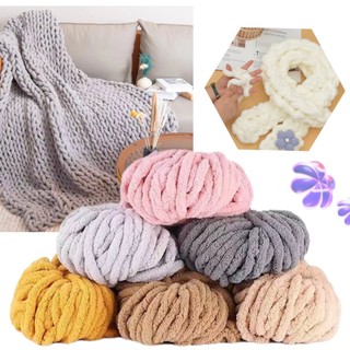 Len chunky, len sợi to đan móc chăn, thảm
