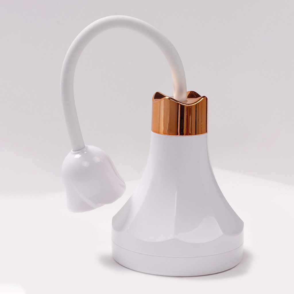 1 Bộ Đèn LED Làm Móng Bằng Nhựa Không Chói Quay 360 Độ Có Thể Sạc Lại