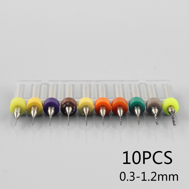 Set 10 Mũi Khoan PCB 0.3mm-1.2 mm Siêu Bền Chuyên Dụng