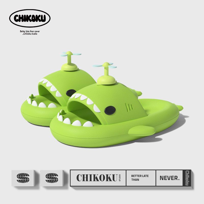 Dép Đi Trong Nhà Chống Trượt Hình Cá Mập Dễ Thương