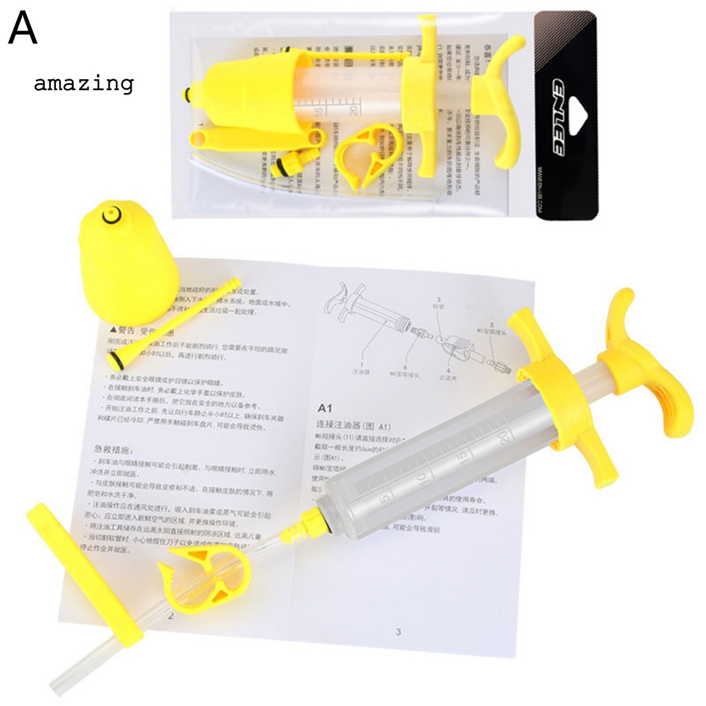 1 Bộ Dụng Cụ Bơm Dầu Phanh Xe Đạp Trọng Lượng Nhẹ Không Dễ Vỡ