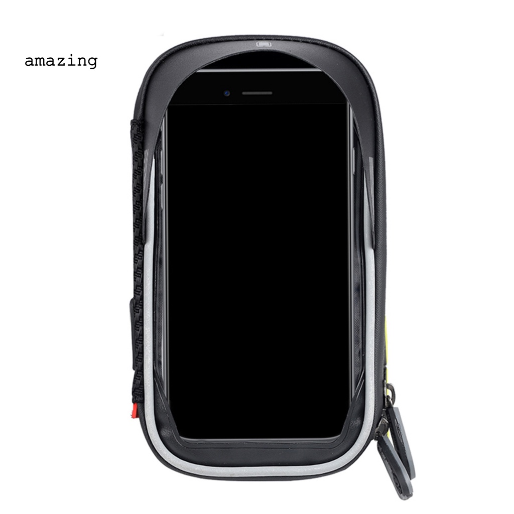 [AM] Túi Đựng Điện Thoại Di Động Dày Dặn Dễ Lắp Đặt Có Thể Xoay Gắn Khung Xe Đạp Ngoài Trời