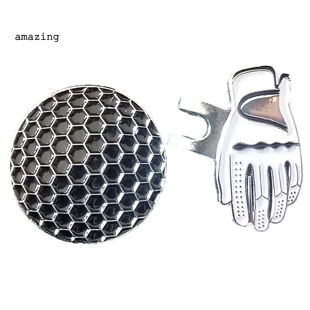 Kẹp Nam Châm Đánh Dấu Bóng Golf Kèm Găng Tay Và Mũ Lưỡi Trai Hỗ Trợ Luyện Tập