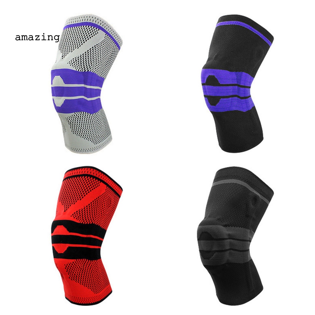 1 Miếng Đệm Bảo Vệ Đầu Gối Khi Chơi Bóng Rổ / Chạy Bộ Bằng Silicone