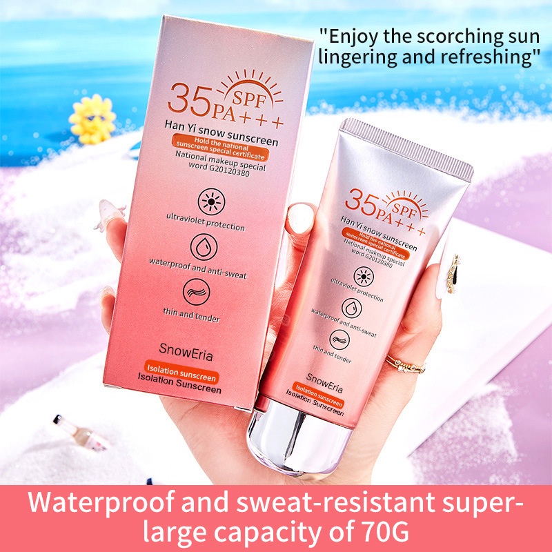 Kem Chống Nắng Chống Thấm Nước Và Mồ Hôi Màu Đen Sự Bảo Vệ 
Pa + + + 70g