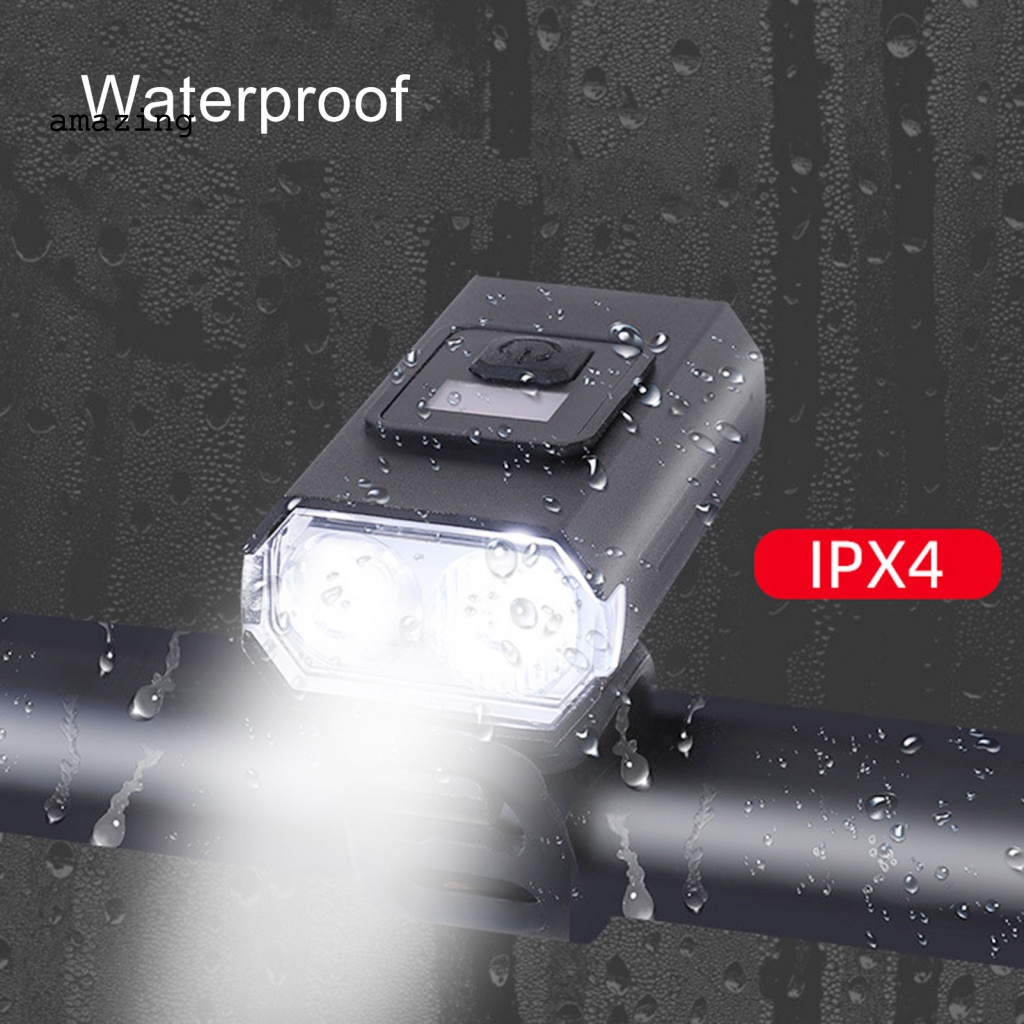 Đèn Pha Xe Đạp Sạc USB Chống Thấm Nước Tiện Lợi