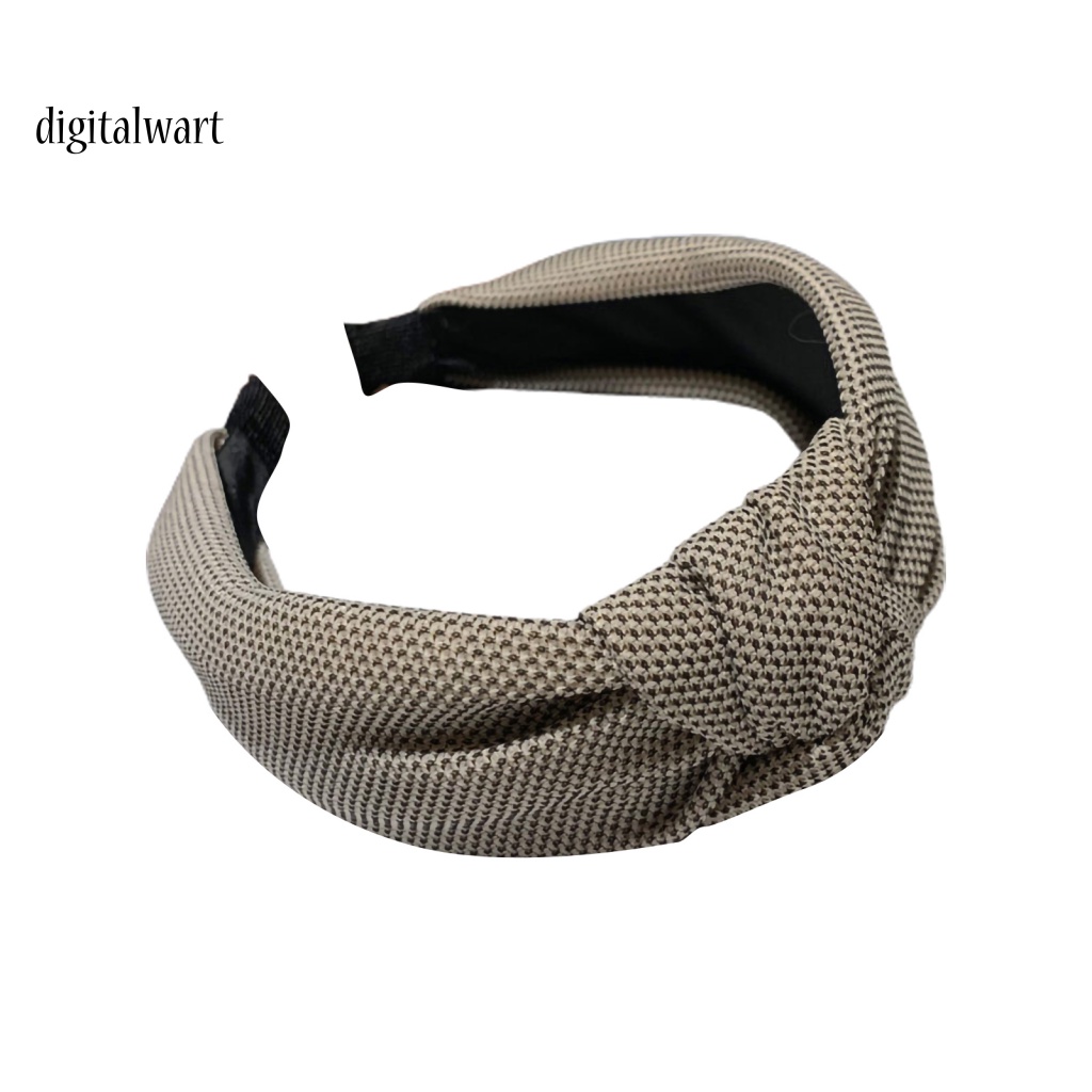 Kỹ Thuật Số| Băng Đô Cài Tóc Dệt Kim Kiểu Thắt Nút Màu Sắc Tinh Khiết Cổ Điển