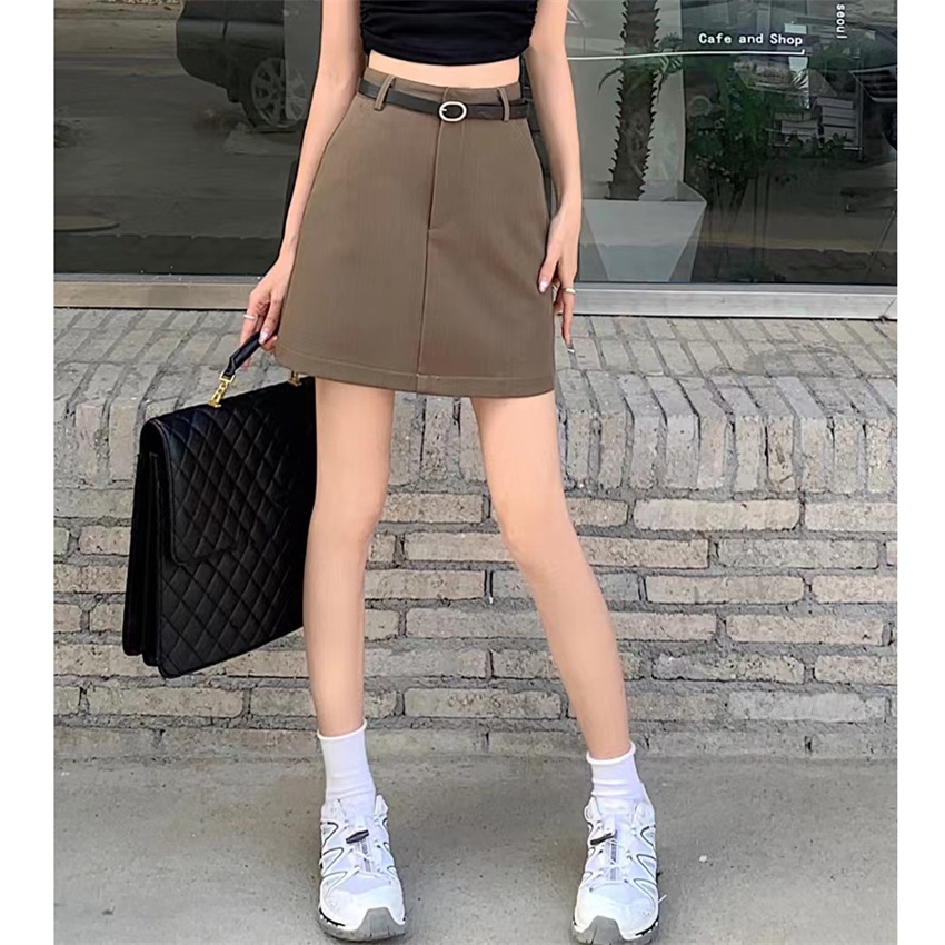 Chân Váy Kaki Chữ a Lưng Cao Dáng Ôm Thời Trang Hàn Quốc Cho Nữ