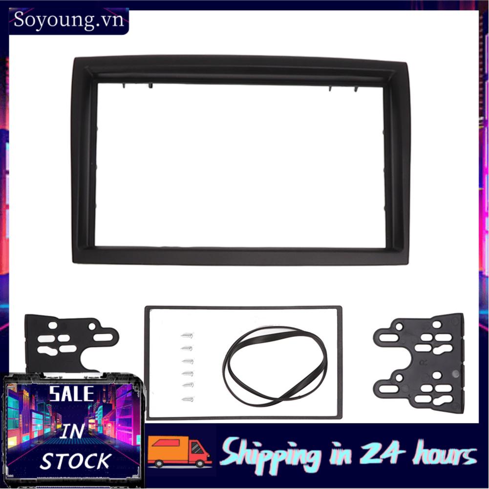 Soyoung Fascia Frame 2 Din High Accuracy ABS Plastic Abrasion Resistant Stereo for Auto