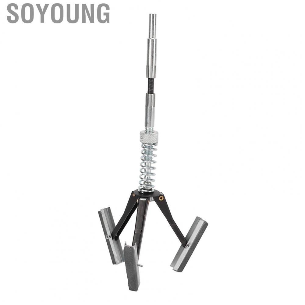 Soyoung Engine Cylinder Hone Deglazer  1 1/8in Stones Brake Cylinder Burnisher Hone Flexible Shaft Knurled Wheel  for Auto
