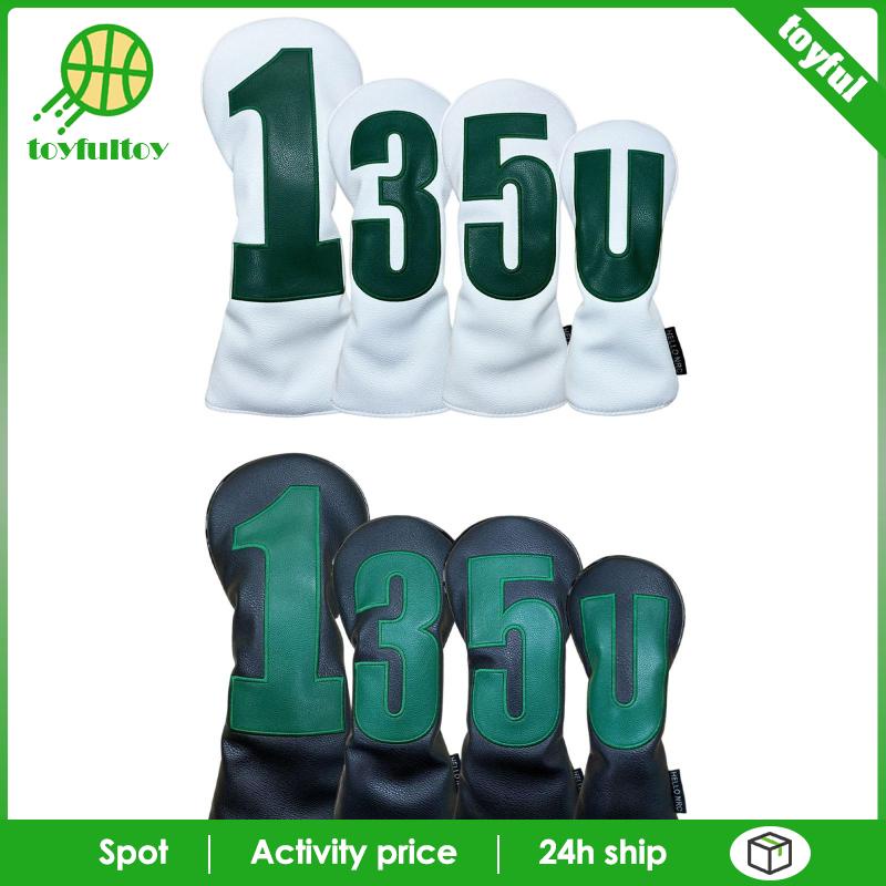 Set 4 Vỏ Bọc Đầu Gậy Đánh Golf Cho Nam Nữ