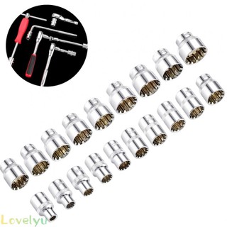 ⭐2023 ⭐Socket 3/8\" Square Driver 6-24mm Chrome Vanadium Steel Ratchet Socket