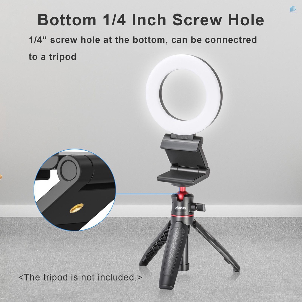 Vòng Đèn LED 3 Chế Độ Ánh Sáng 3000K-8000K VIJIM CL07 4 Inch Chuyên Dụng Cho Việc Giảng Dạy Trực Tuyến