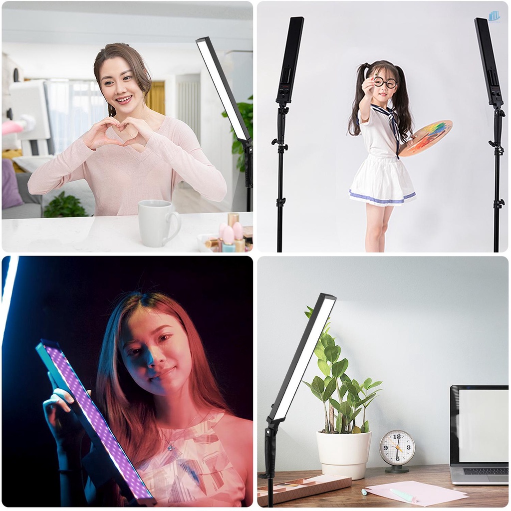 Bộ Đèn LED Chụp Ảnh Cầm Tay Andoer BH-20H 2 * 2 * 1 * 2 * 2M Kèm Bộ Lọc 6 Màu / 6 Màu (Đỏ / Yel)