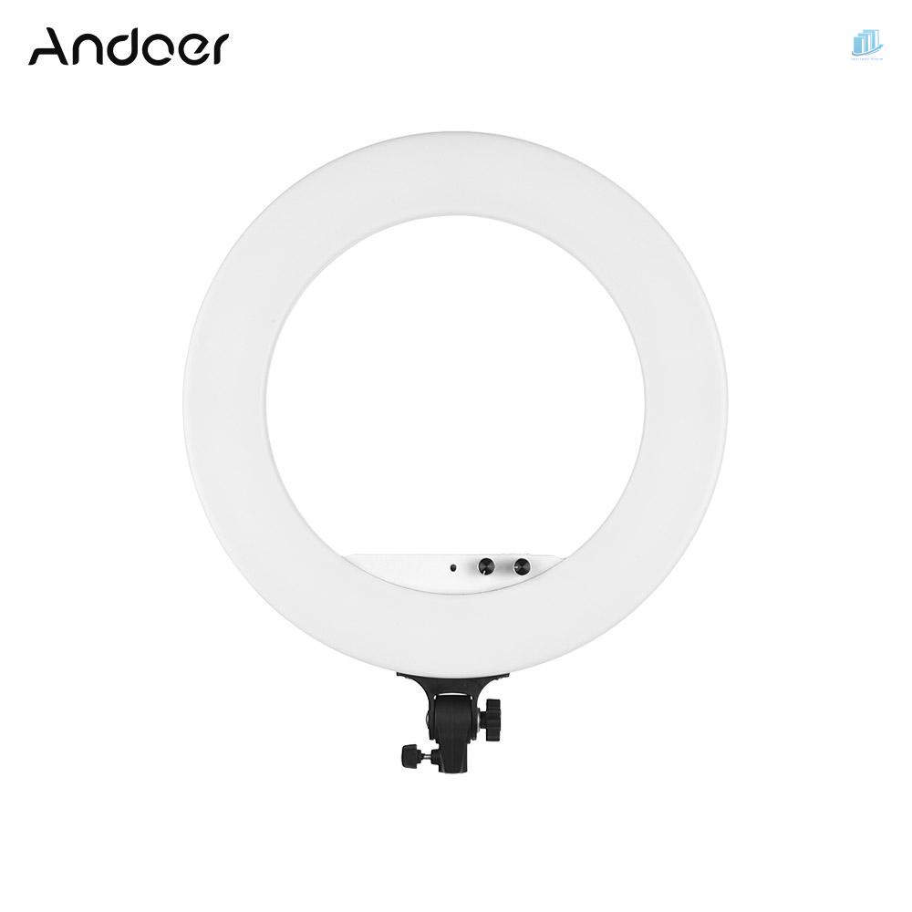Vòng Đèn LED Trợ Sáng Chụp Ảnh Andoer 18inch 80W 3200K-5800K Bi Có Thể Điều Chỉnh Độ Sáng Kèm Túi Đựng Điện Thoại