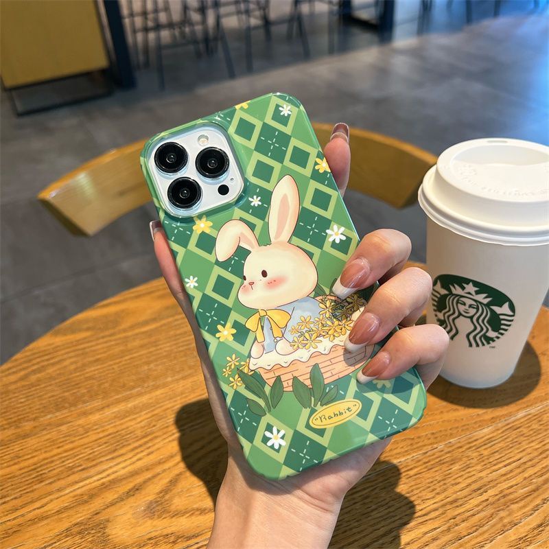 Ốp Điện Thoại Họa Tiết Thỏ Dễ Thương Cho iphone1312max Niche 11 8 14pro xsxr LZQ2