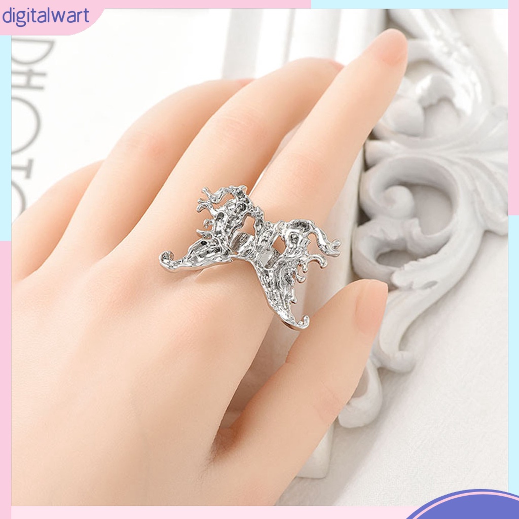 [IGT] Nhẫn Dạng Mở Hình Bướm Lấp Lánh Có Thể Điều Chỉnh Trang Sức Dự Tiệc Cho Nữ