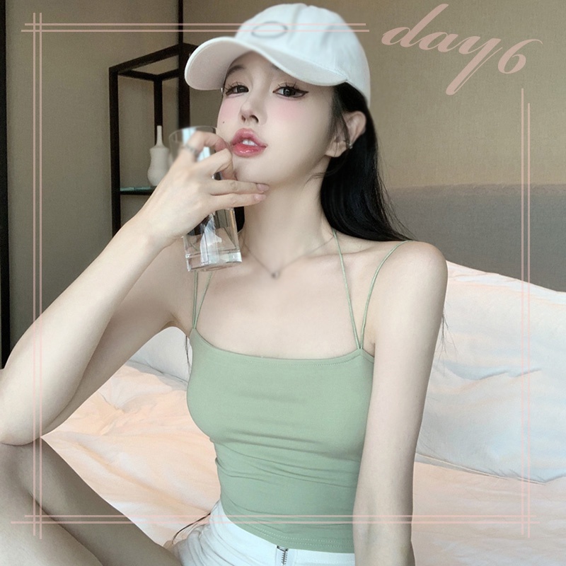 Áo Croptop Sát Nách Màu Sắc Đơn Giản Cho Nữ