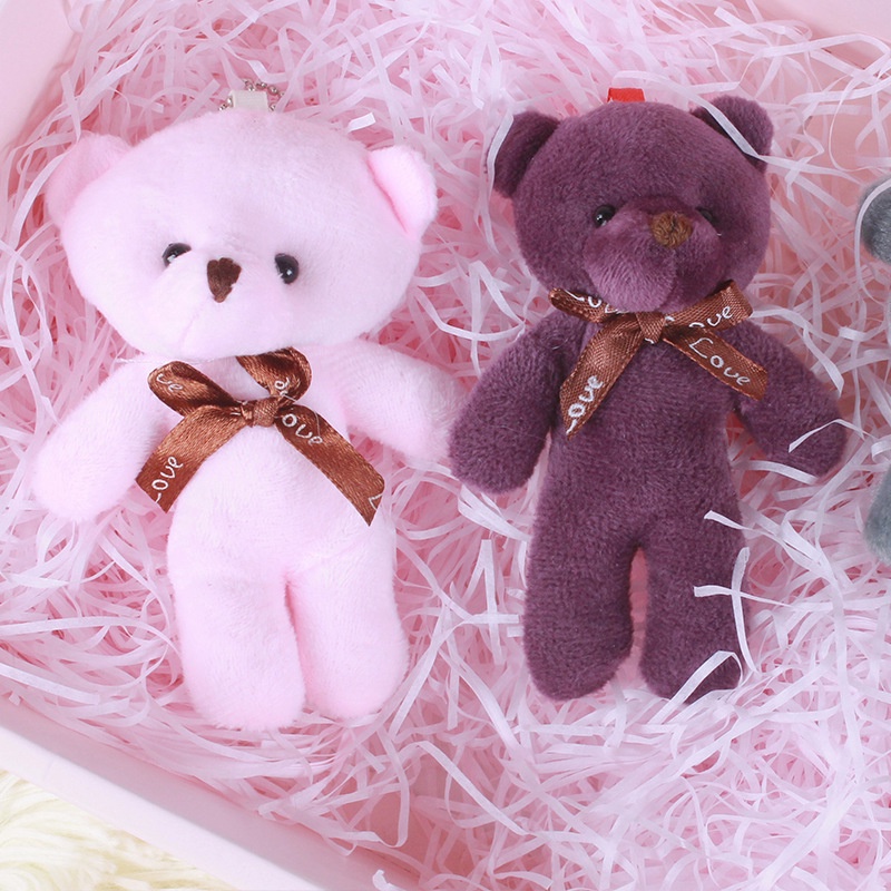 Gấu Bông Teddy Mini 12cm Dùng Để Trang Trí Túi Xách / Móc Khóa