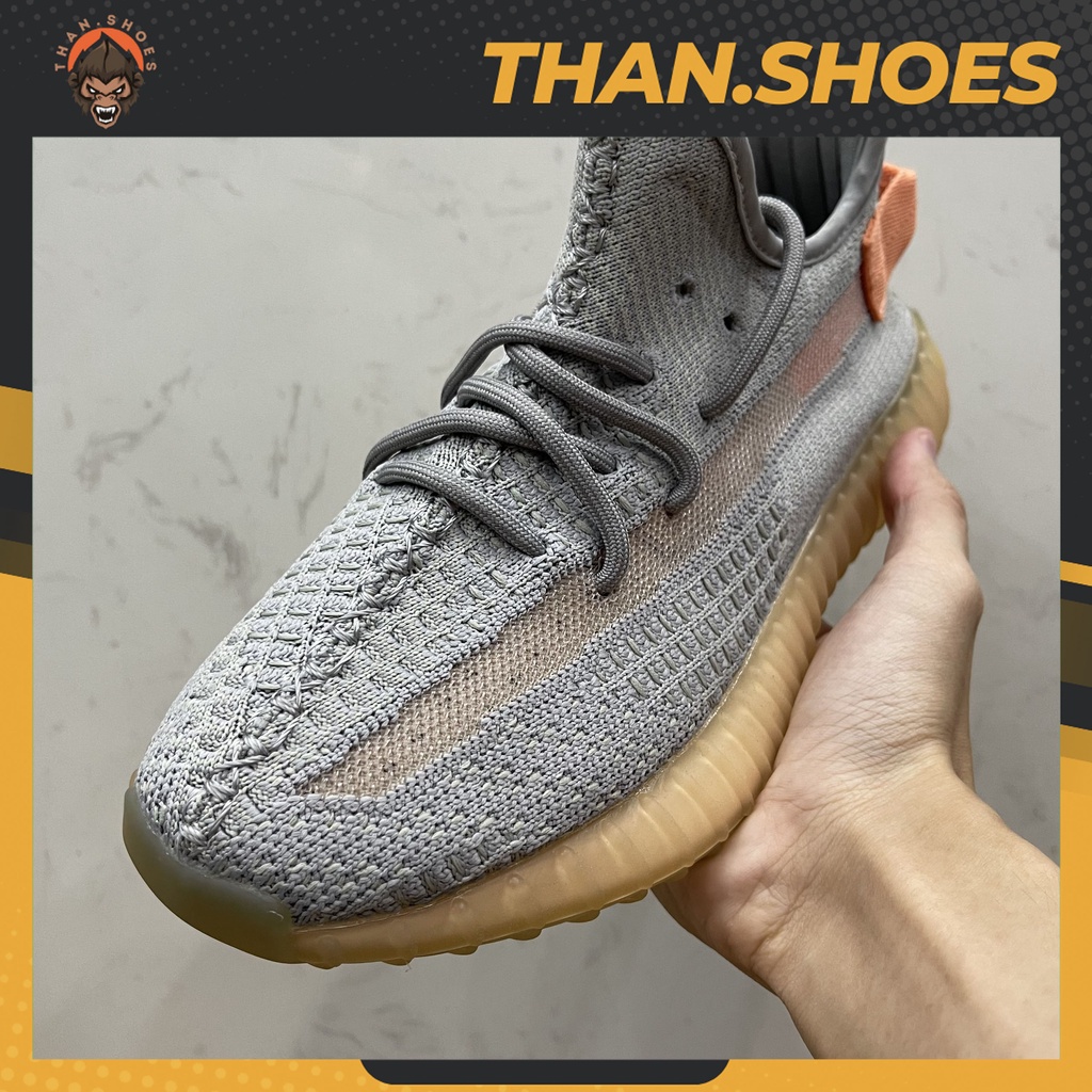 Giày Yz 350 V2 True Form, Yz 350 Xám Vệt Cam - Than.Shoes