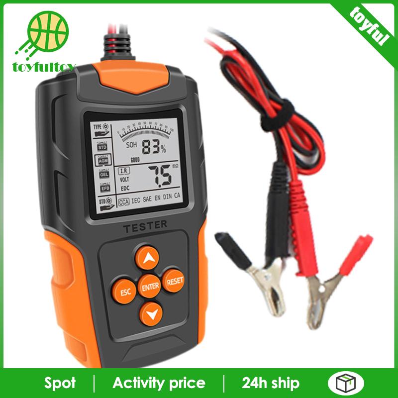 Thiết Bị Kiểm Tra Pin 12V 24V Màn Hình LCD Cho Xe Hơi Xe Tải