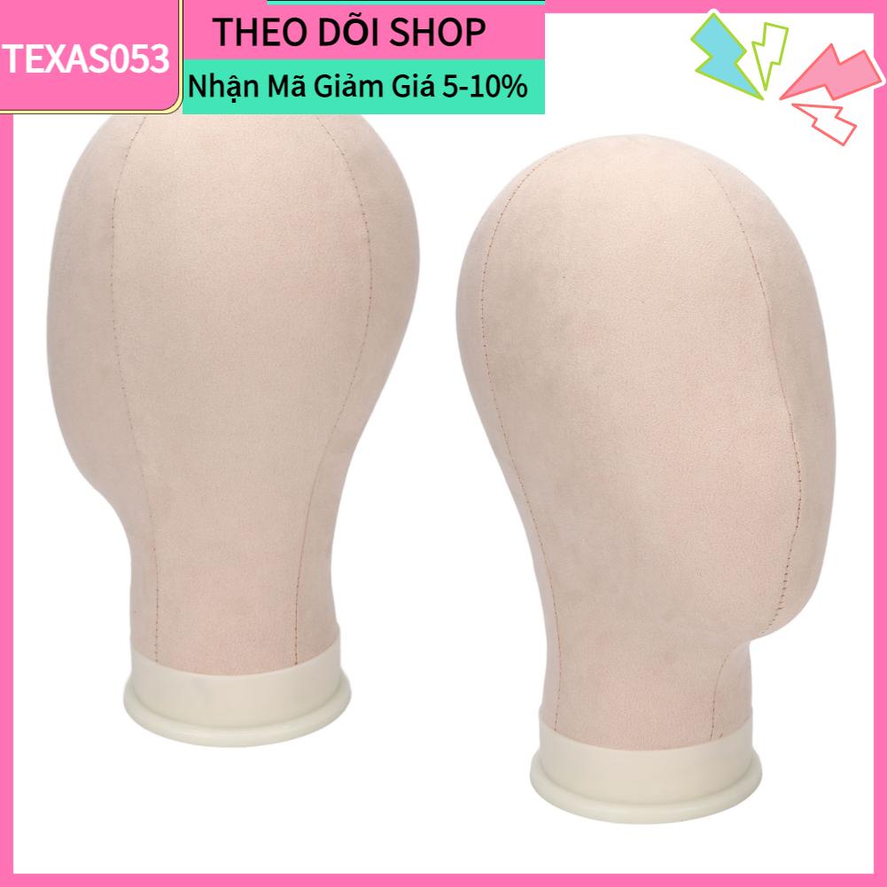 Texas053 Đầu tóc giả bằng vải khối 11 8 inch để làm Mô phỏng đầu ma-nơ-canh có ghim