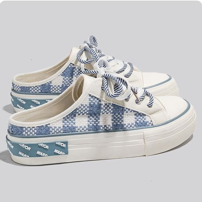 Giày Lười Vải canvas Họa Tiết Hoa Anh Đào Thời Trang Mùa Hè 2023 Cho Nữ