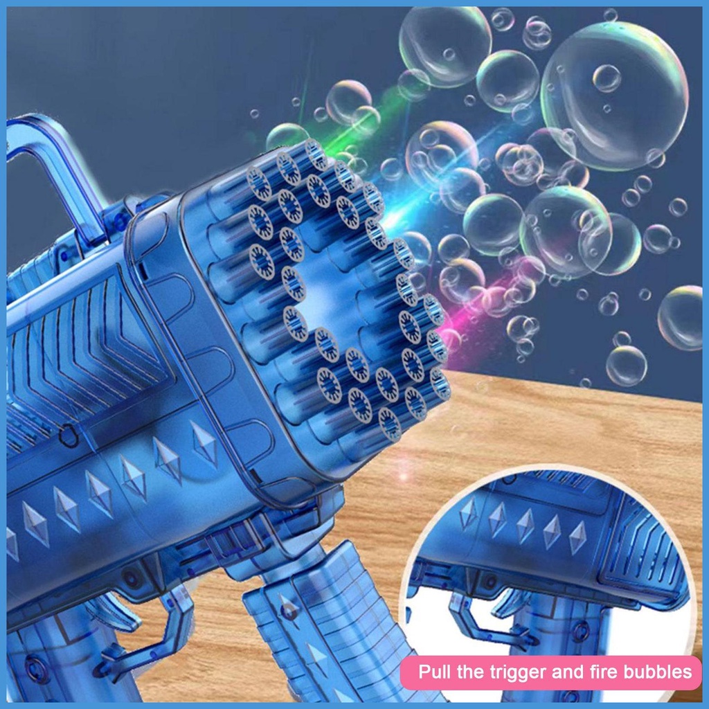 Máy Thổi Bong Bóng Tự Động 46 Lỗ 46 Lỗ Có Đèn Và Nhạc luvn
