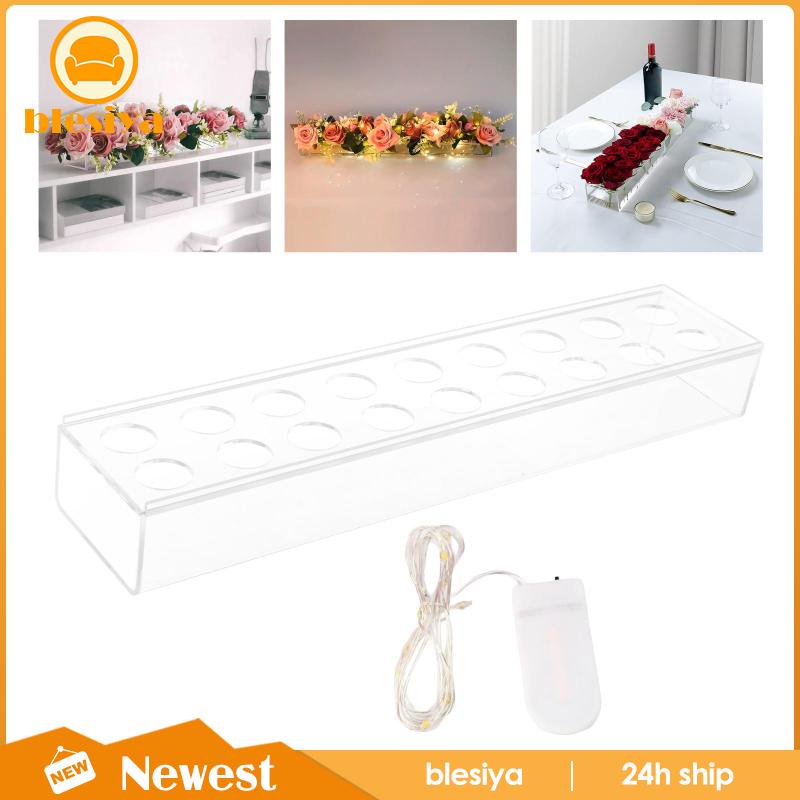 Bộ 10 Lọ Hoa Bằng Acrylic Dùng Trang Trí Bàn Tiệc Cưới