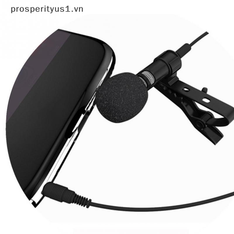 Micro prosperityus1] Jack Cắm 3.5mm Có Kẹp Tiện Dụng Cho Điện Thoại / Máy Tính