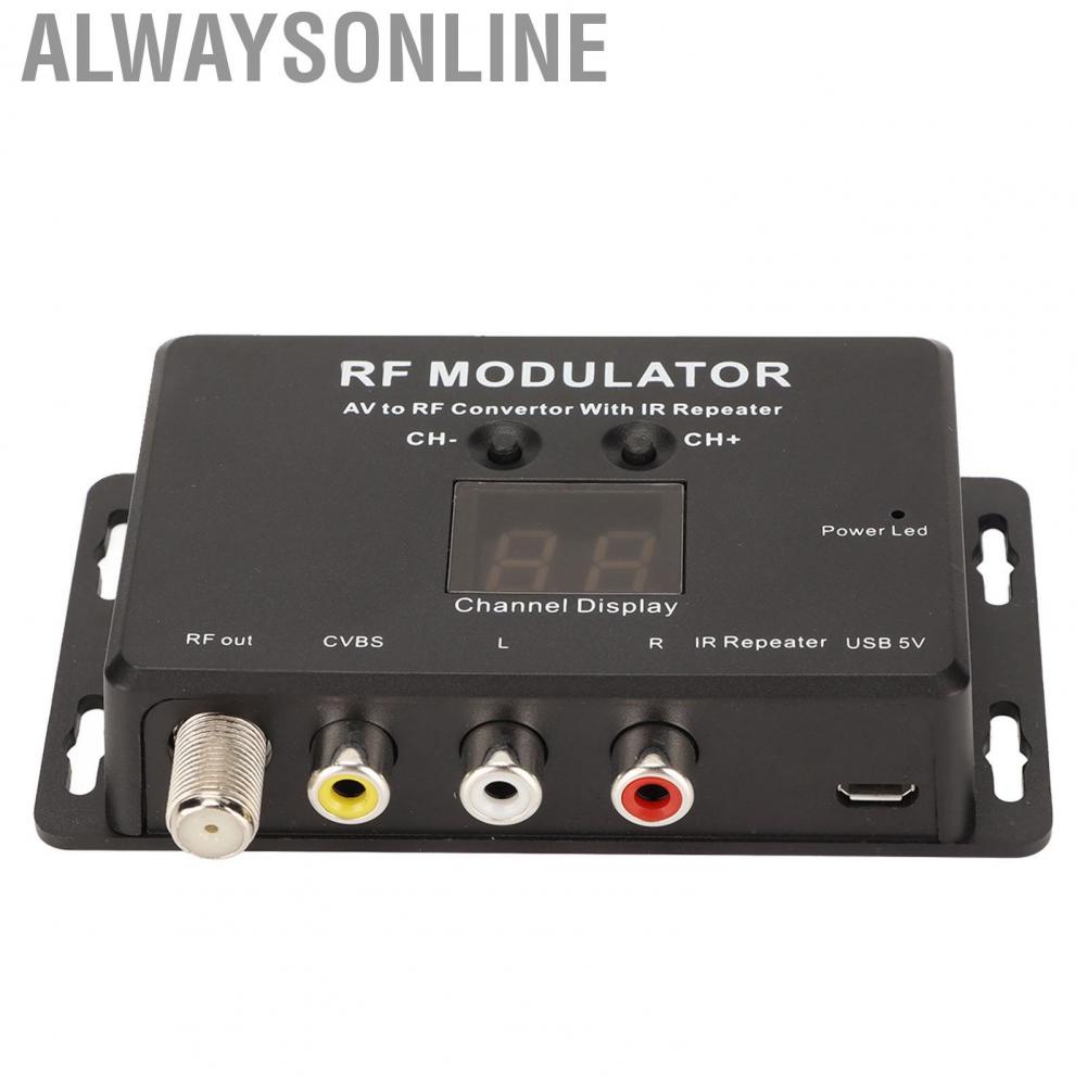 Alwaysonline RF Modulator Professional PAL NTSC 21 Channel AV to Convertor for Set Top Box DVR DVD hot