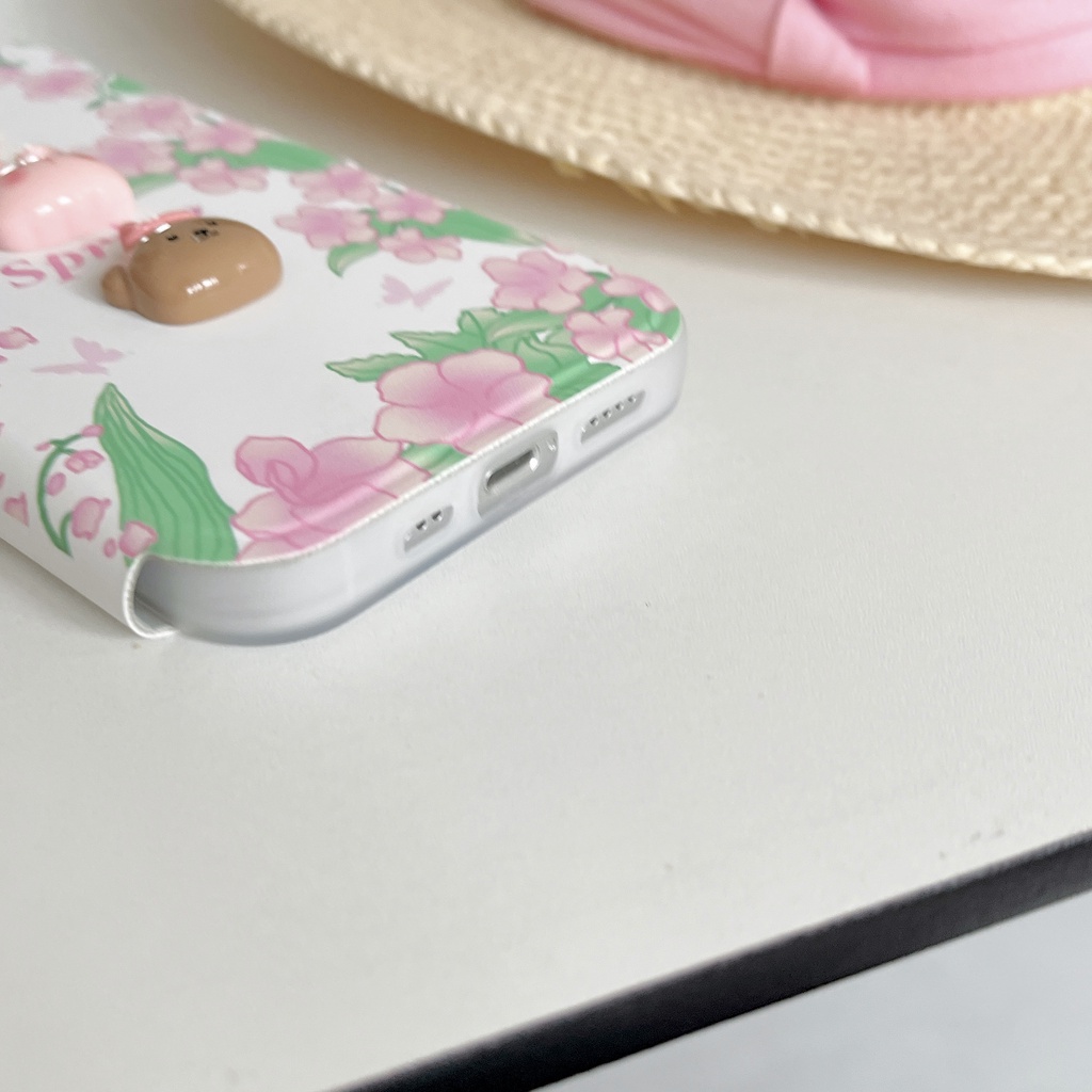 Ốp Điện Thoại tpu Dẻo Trong Suốt Họa Tiết Hoạt Hình Bông Hoa Dễ Thương Cho iPhone 14 13 12 11 PRO MAX