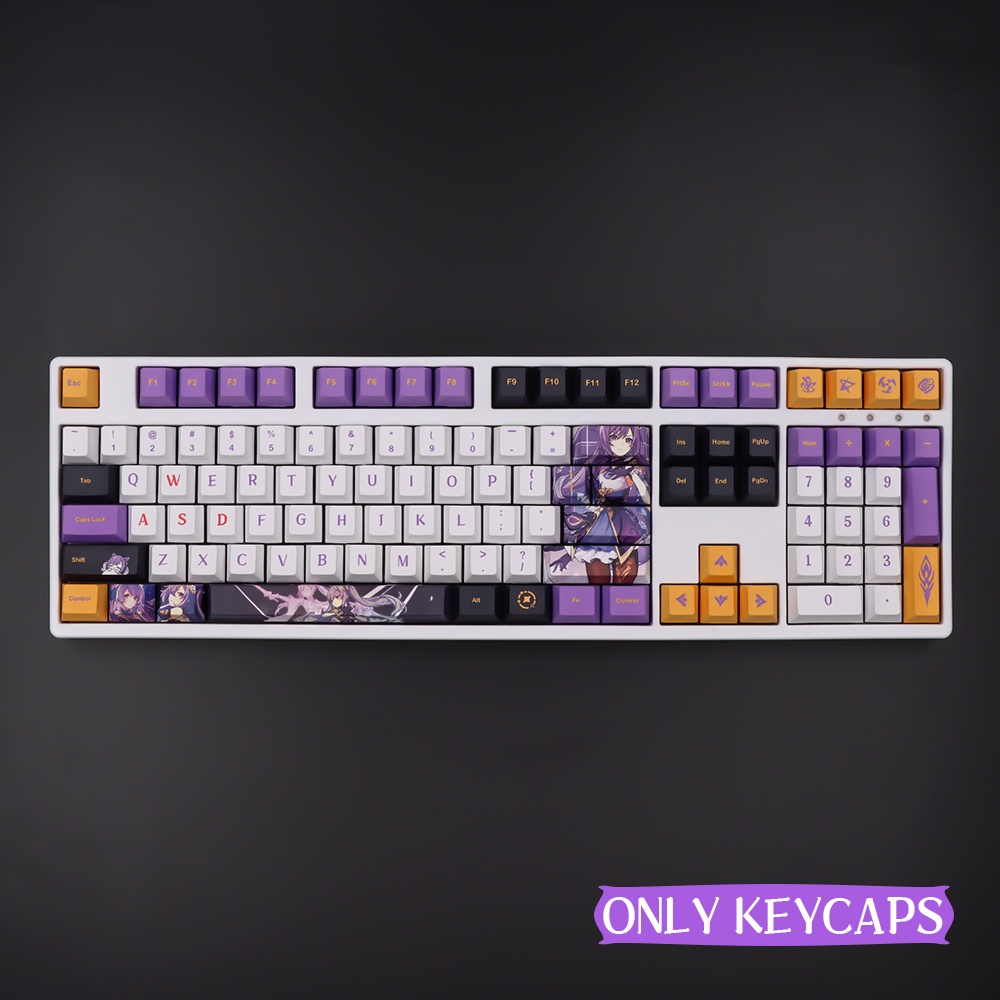 Genshin keqing Keycap Bàn Phím Cơ 139 Phím 104 / 61 / 68 / 87