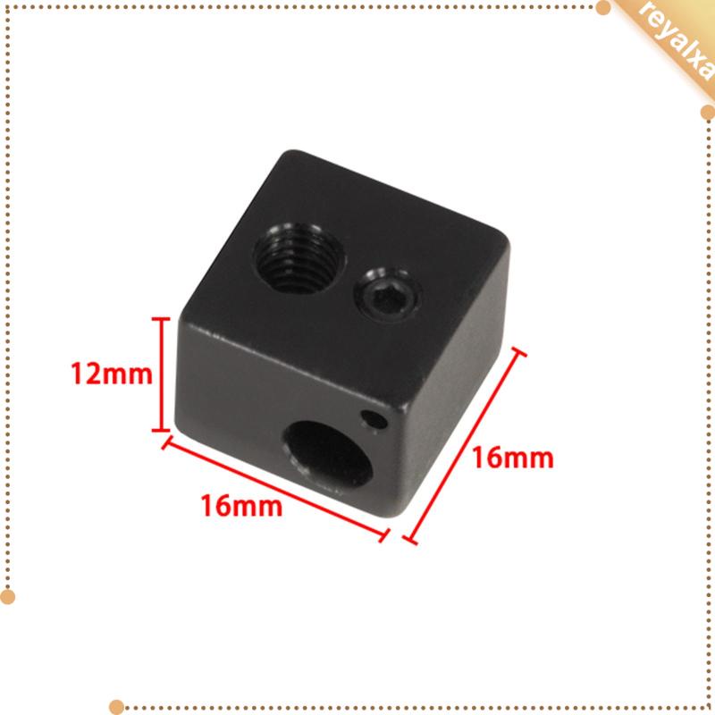 Set 5 Khối Nhôm Nhiệt Độ Cao Thay Thế Dễ Lắp Đặt Cho Máy In 3D 16mmx16mmx12mm