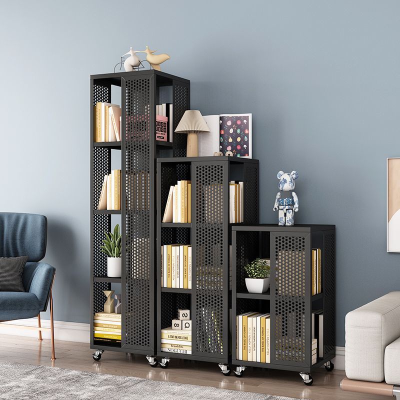 Kệ sách xoay 360 độ tủ sách trẻ em có bánh xe kệ sách xoay nhiều tầng/phòng ngủ gia đình bằng sắt