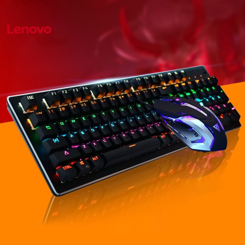 1 Bộ Bàn Phím RGB 3200DPI Chống Thấm Nước Có Đèn Nền