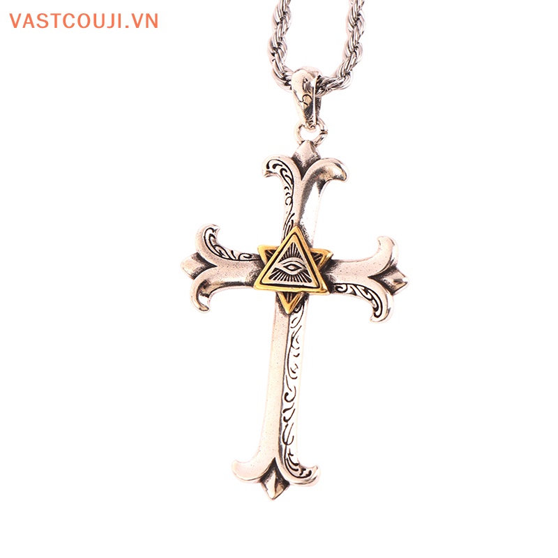 Vòng cổ Mặt Thánh Giá Phong Cách Hip Hop Cổ Điển Thời Trang Cho Nam Và Nữ