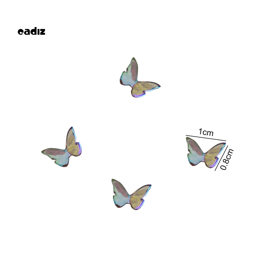 Set 30 Phụ Kiện Trang Trí Móng Tay Hình Bướm 3D Tinh Tế