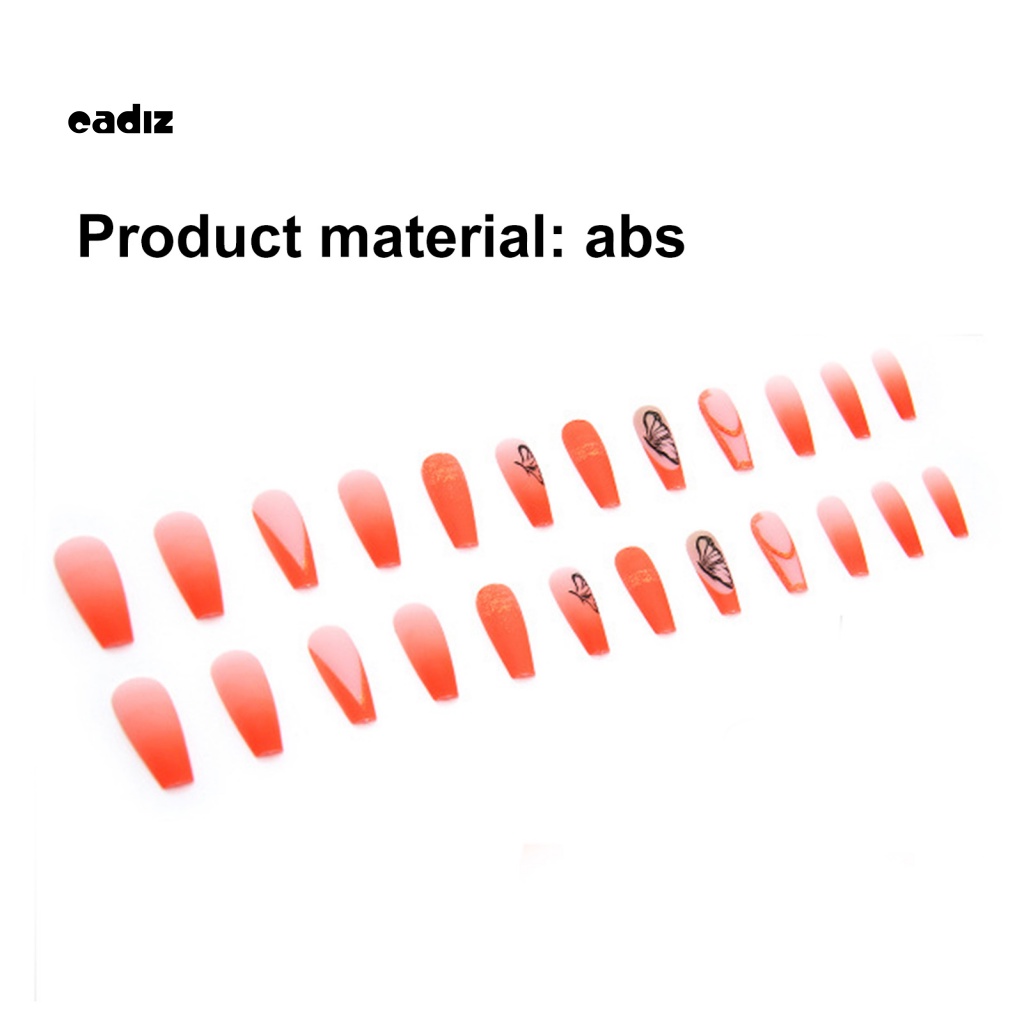 Bộ 24 Móng Tay Giả Che Phủ Toàn Diện Kèm Keo Dán Có Thể Tái Sử Dụng