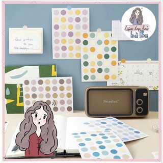 Stickers chấm tròn cơ bản (tập 2 tờ)