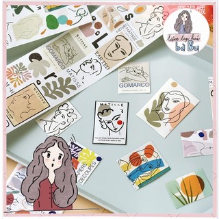 Dây washi stickers 35cm minimalist art dùng để trang trí