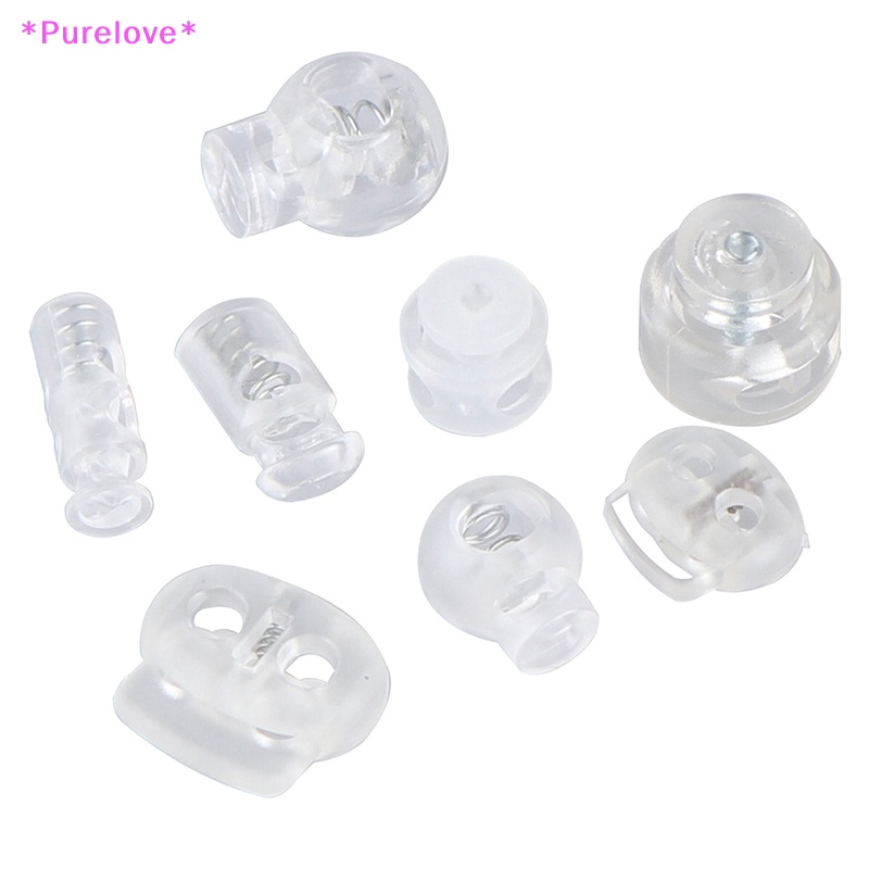 Set 10 Khóa Dây Giày DIY Bằng Nhựa Tiện Dụng Mới