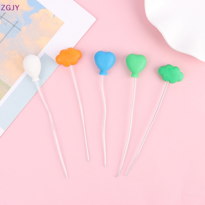 Set 6 Bong Bóng Nhiều Màu Trang Trí Nhà Búp Bê Mới